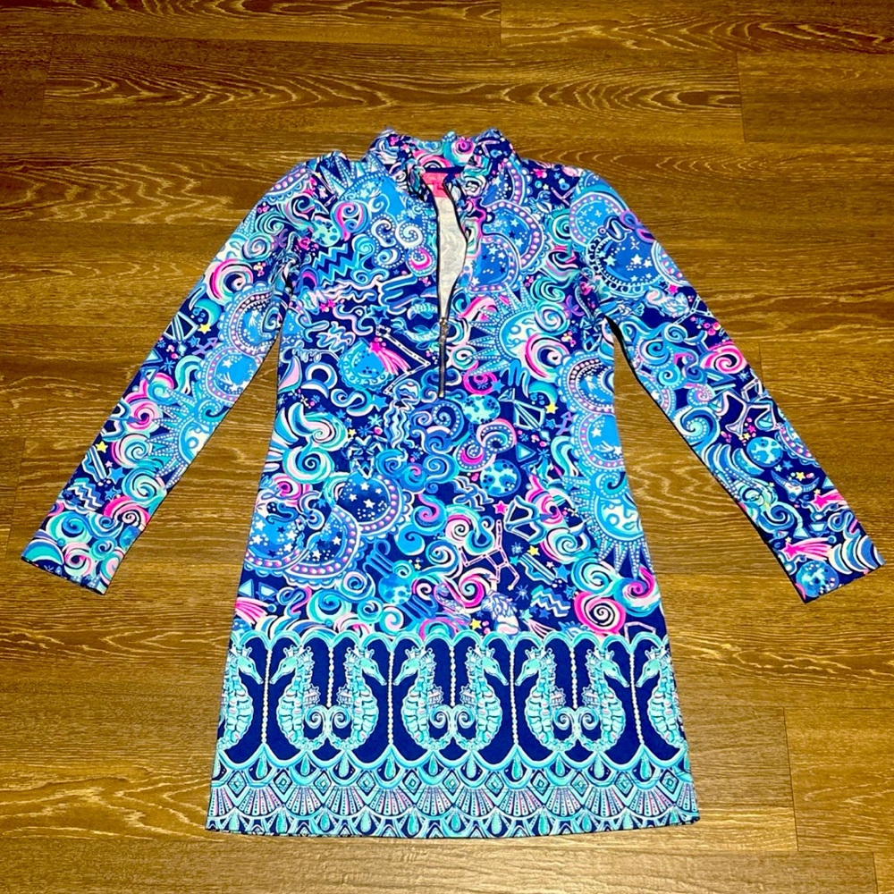 Lilly Pulitzer Cosmic Kismet Skipper Popover Dress Xtra Small